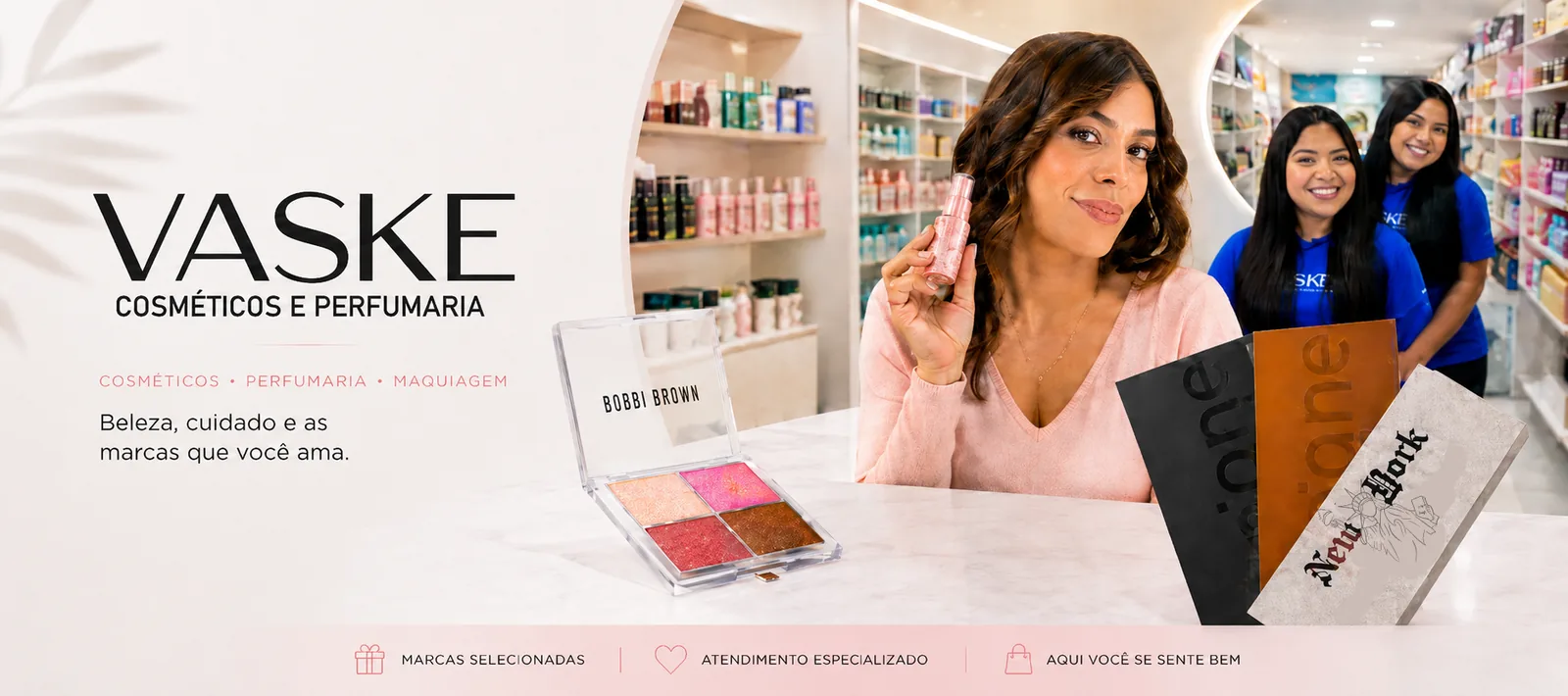 Vaske Cosméticos e Perfumaria em Surubim: maquiagem, perfumaria e skincare com atendimento especializado