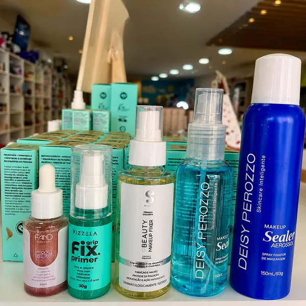 Sprays fixadores de maquiagem na Vaske
