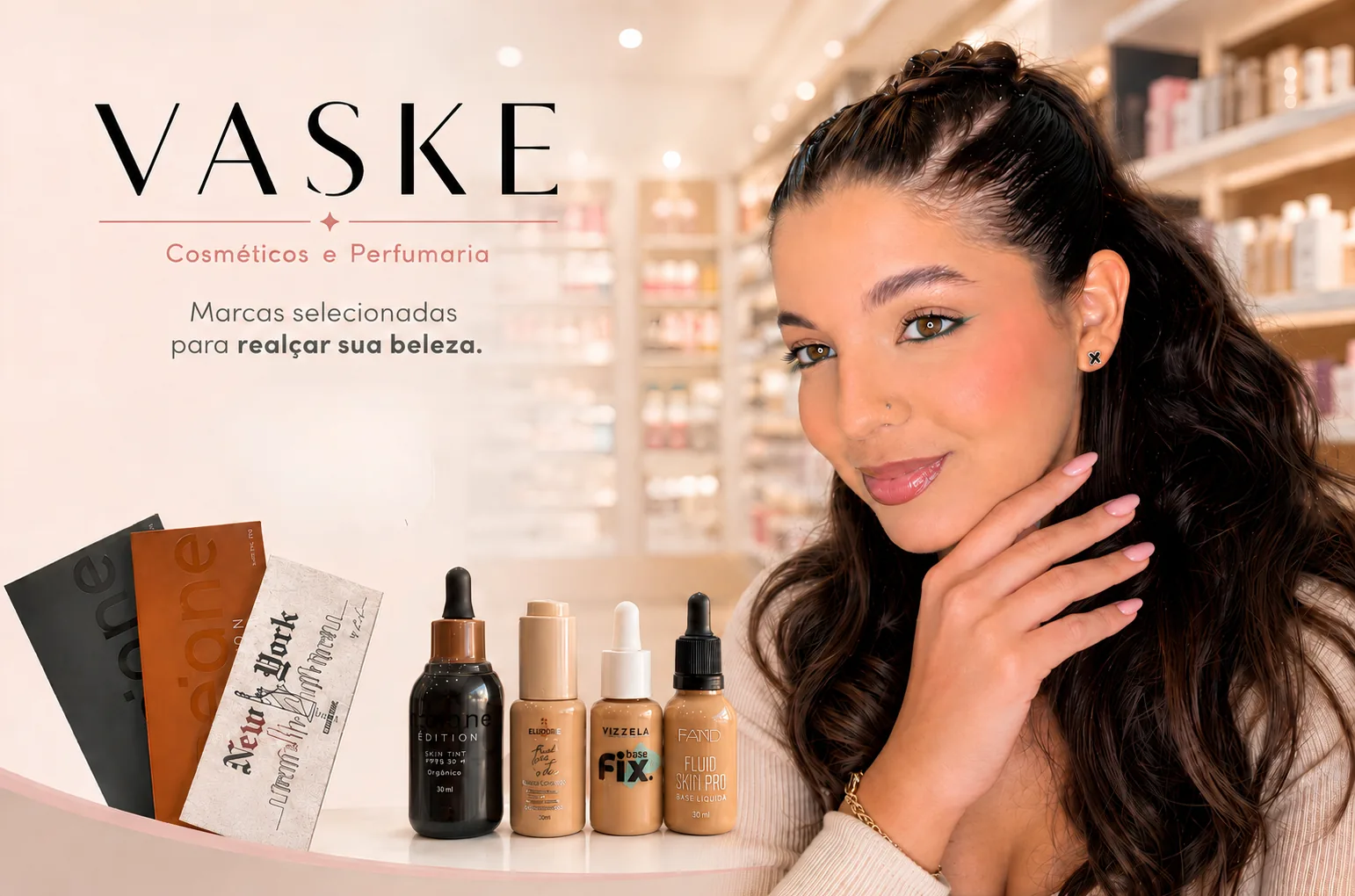 Vaske Cosméticos e Perfumaria: marcas selecionadas para realçar sua beleza